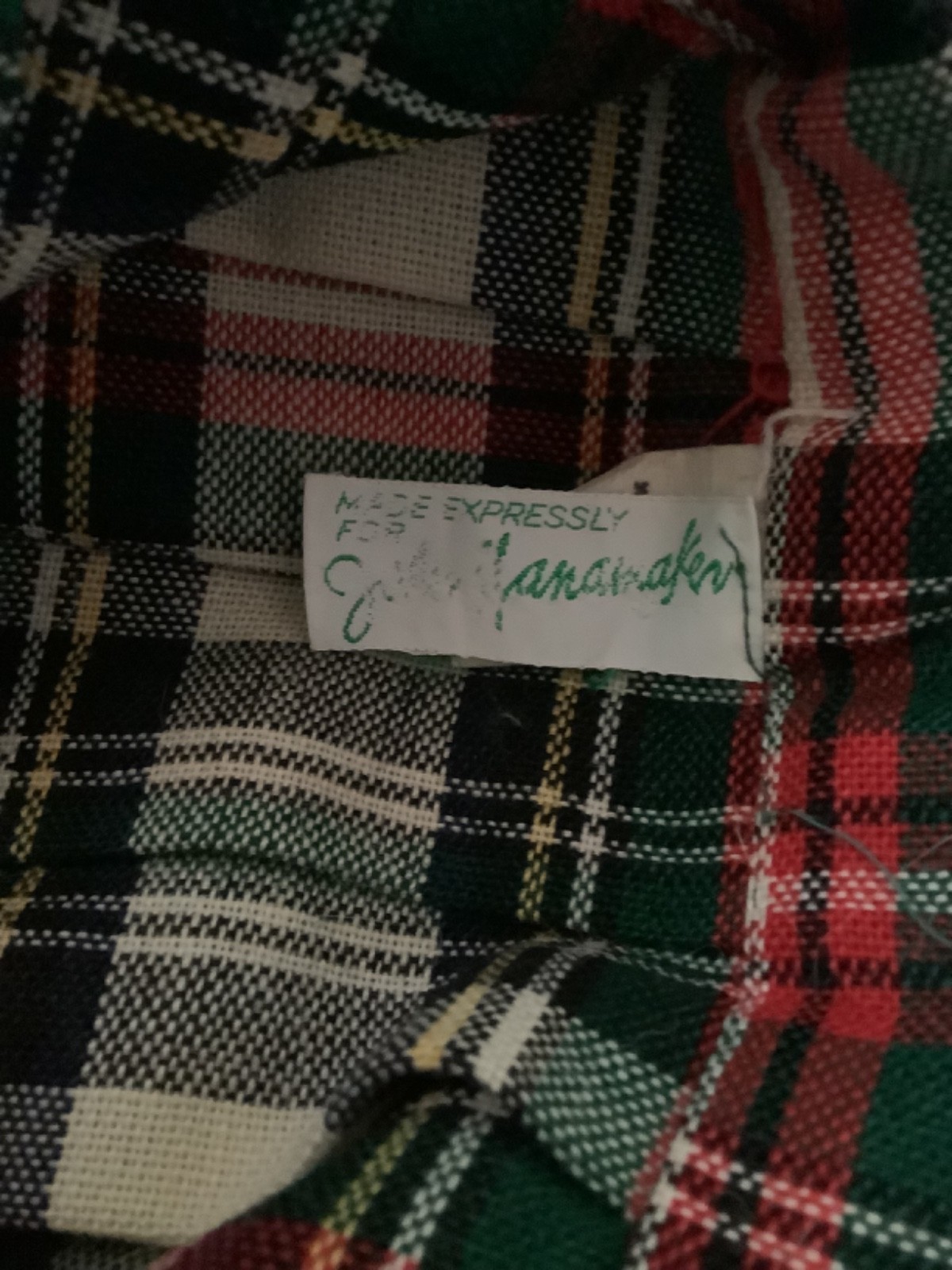 JOHN WANAMAKER VINTAGE TARTAN PLAID WRAP AROUND SKIRT SIZE 8 EXCELLENT CONDITION
