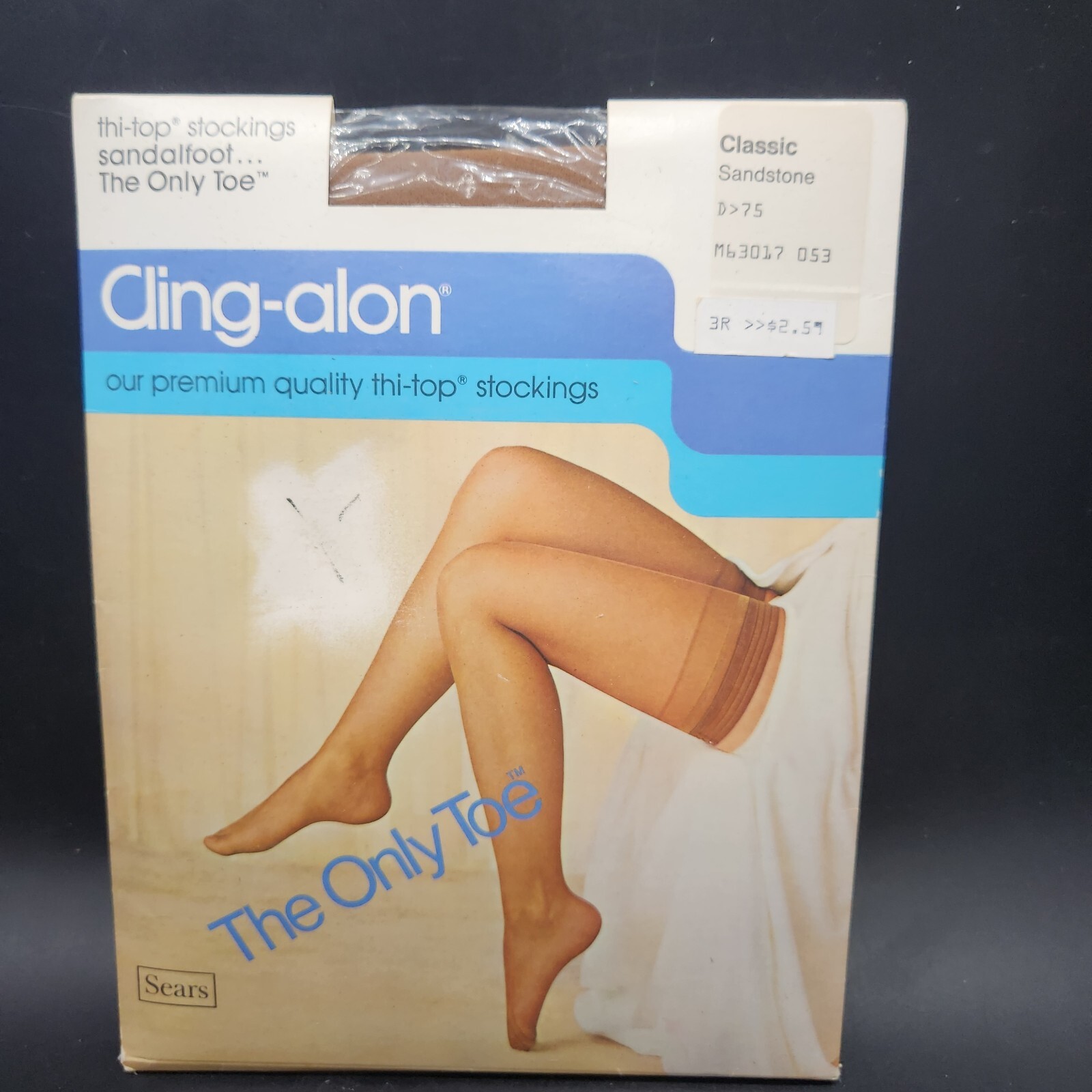 Sears Cling-Alon Vintage Thi-top Sandstone Sandal Foot Classic NEW