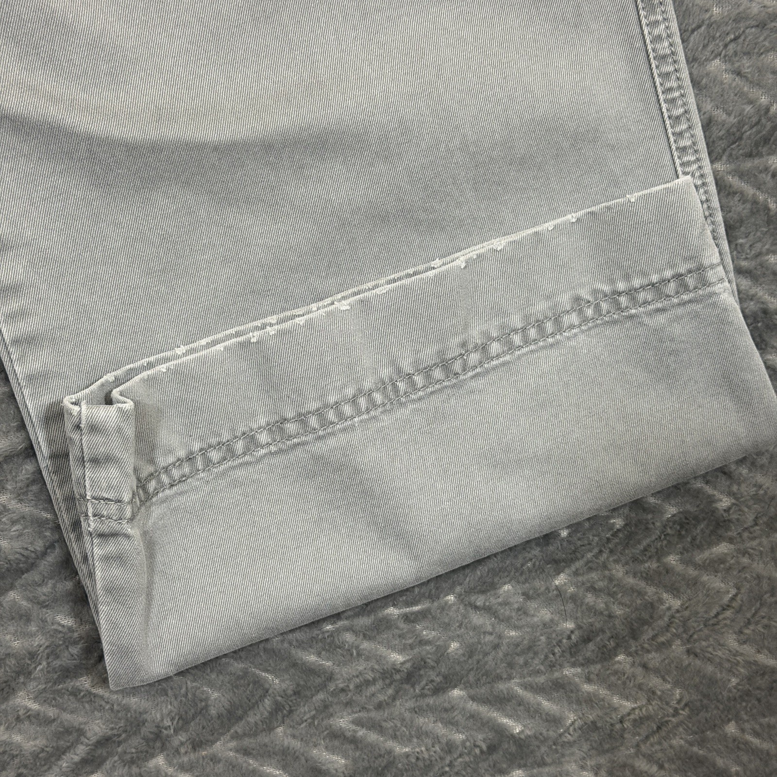 J Crew Bootcut Pants Men 33×32 Stretch Gray Vtg Preppy