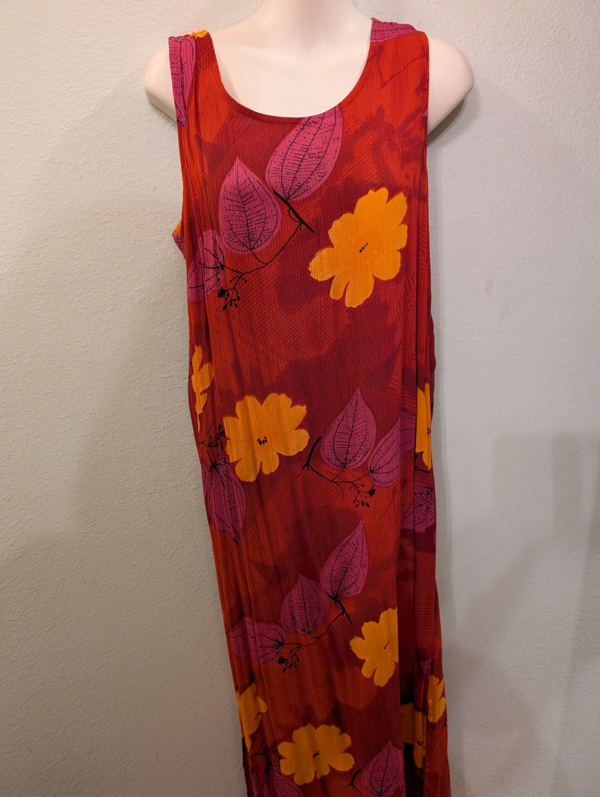 Gorgeous 100% Rayon Slitted Dress With Jacket, Medium Shell Buttons, Vintage NWT