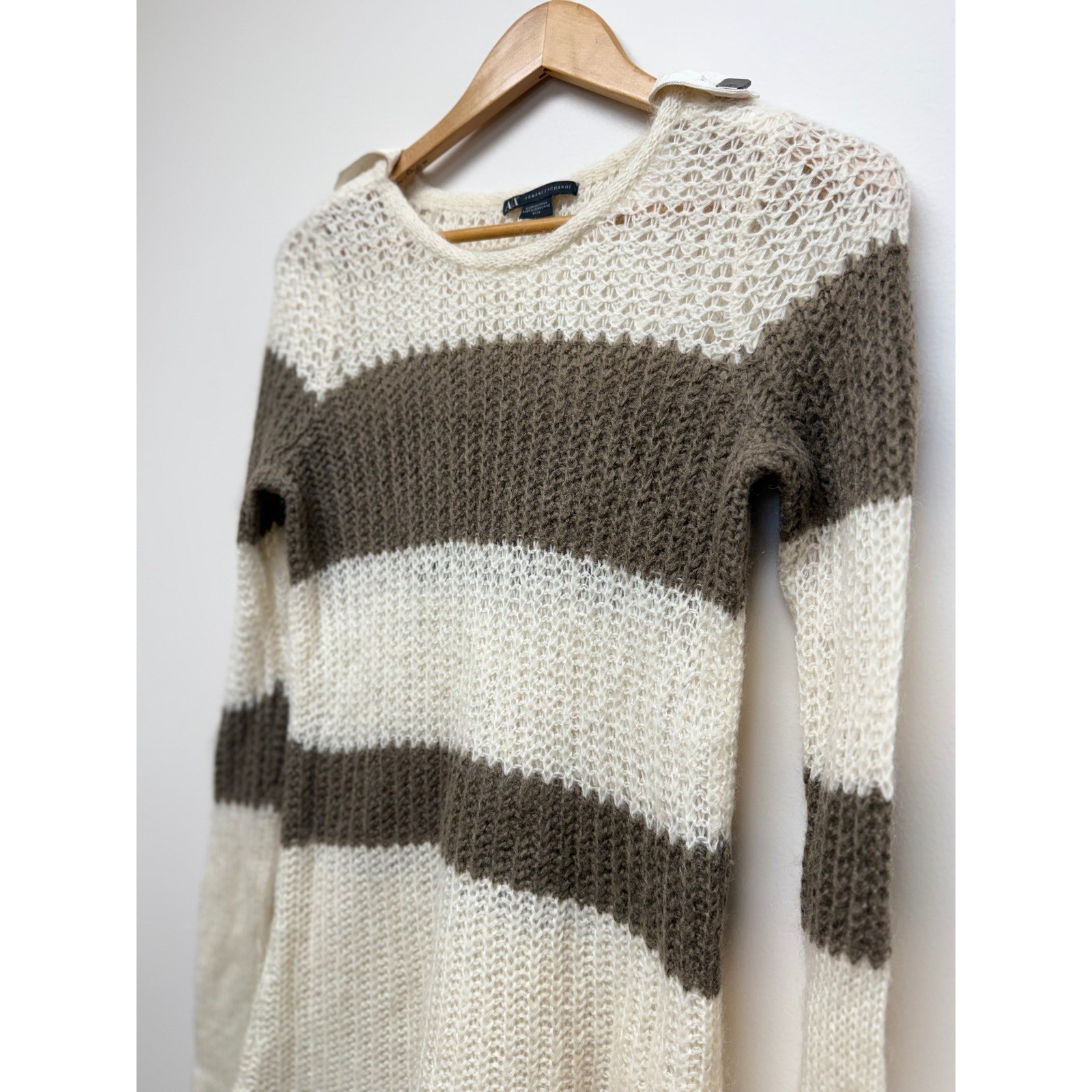 Vtg Armani Exchange Mohair Sweater Sz M