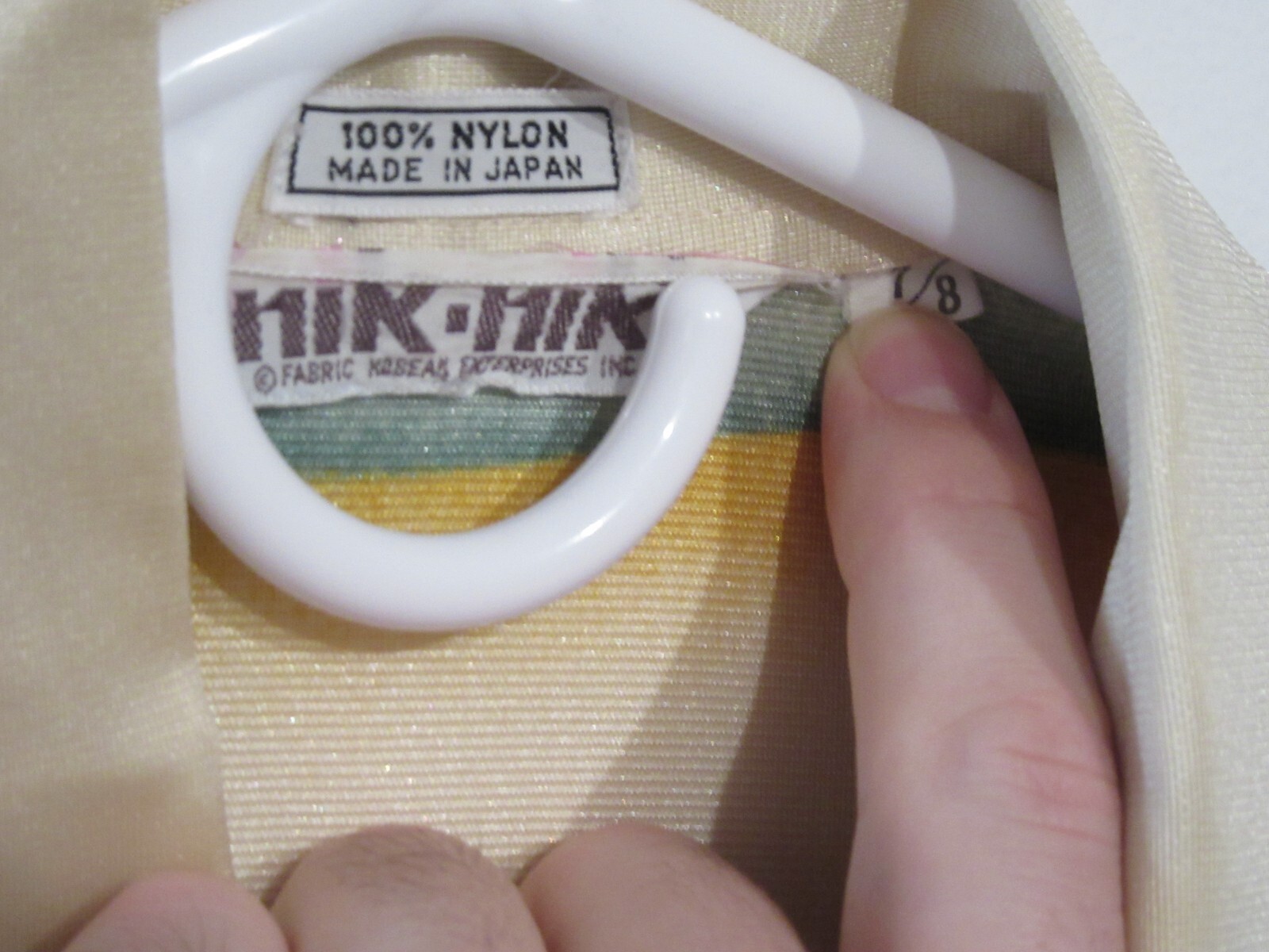 1970S VINTAGE SHIRT WOMENS NIK NIK 7/8 NYLON PIERROT SCHLEMMER BAUHAUS DC021