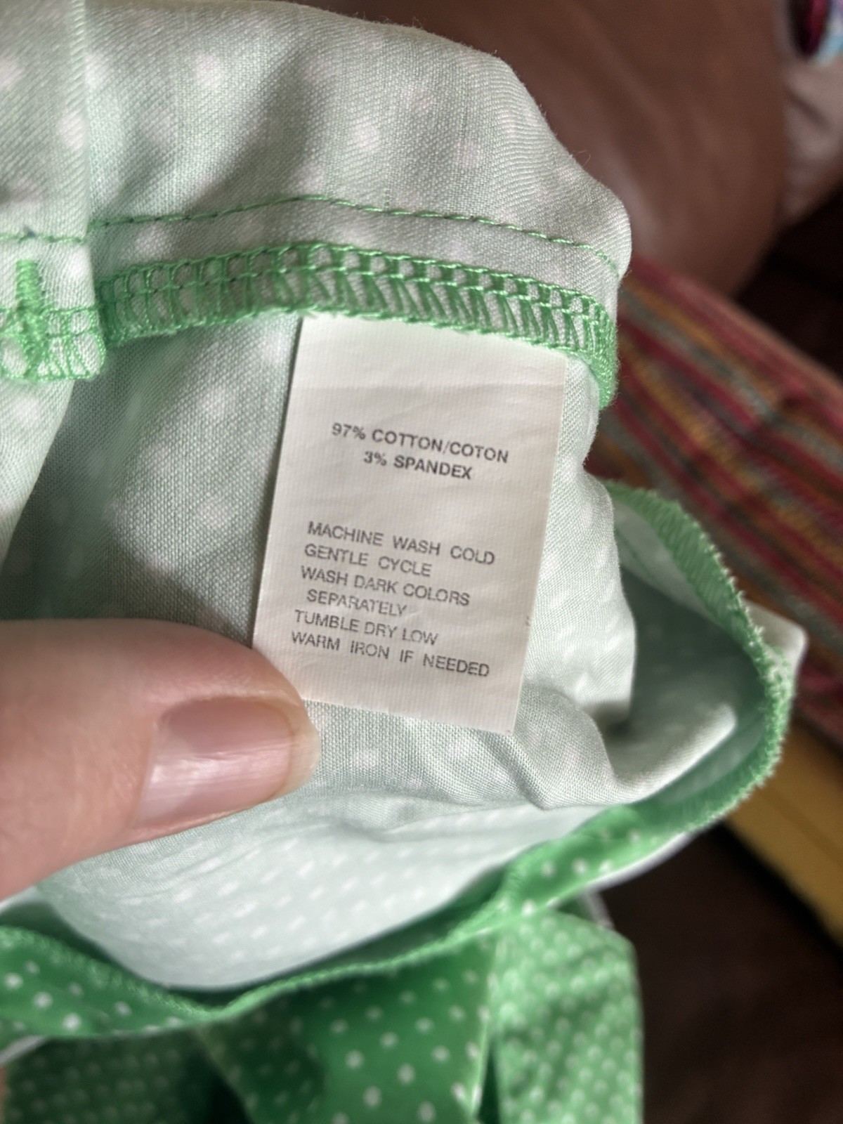 Vintage 80s 90s Blast Zip Up Bomber Jacket Green Polka Dot Petite Small