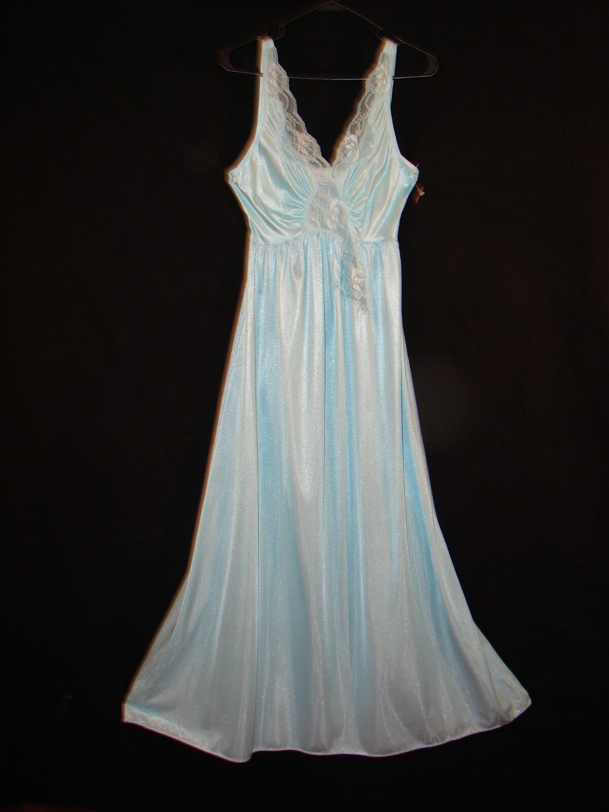 Vintage Vandemere Blue Nightgown Full Circle 76 inch Diameter size Small