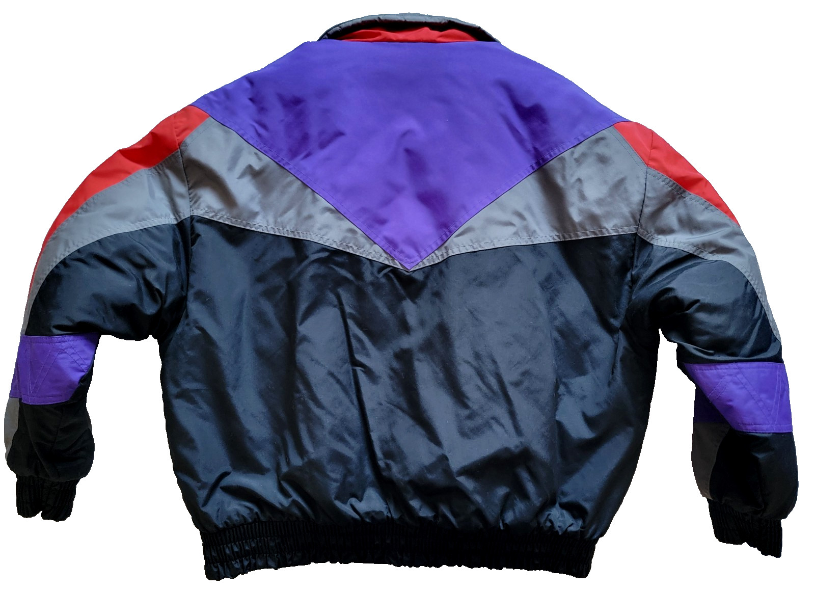 Vintage 90s YAMAHA Coat Jacket Black Purple Red Ladies XL Snowmobile SMB-94 Nice