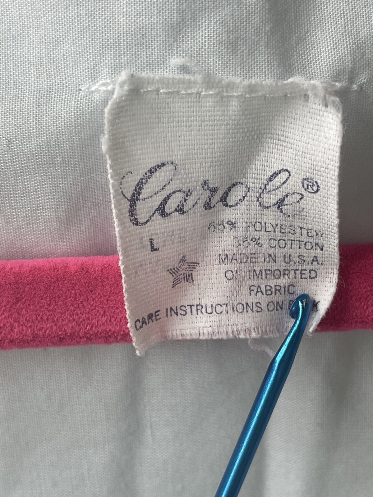 Vintage Carole Blue Semi Sheer Lightweight Cottage Prairie Nightgown Large
