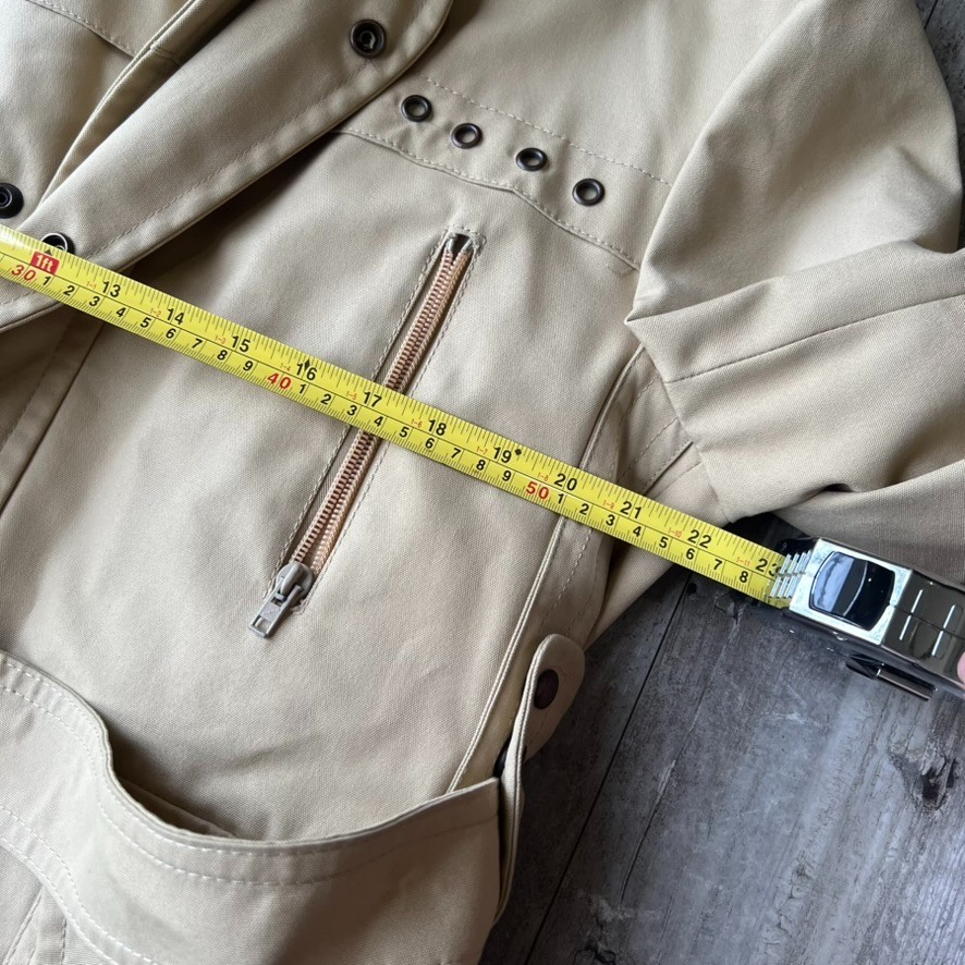 Vintage 70s 80s Cortefiel Parka Coat Unisex Size 50 Faux Fur Lined Belted Hooded