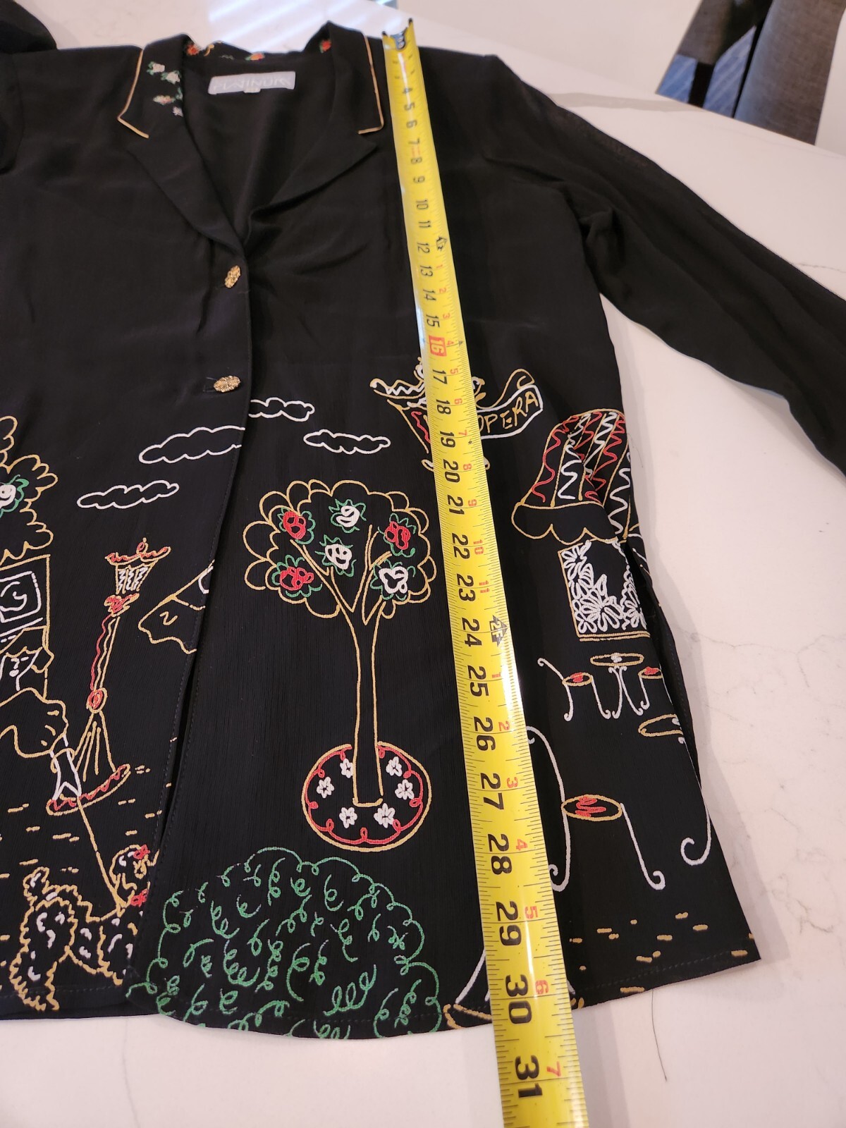 Vintage 80’s PLATINUM Dorothy Schoelen Moulin Rouge Jacket/Top SZ M