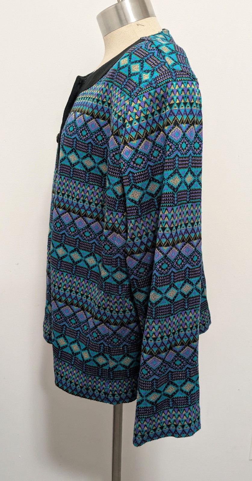 Vintage Tracy Richards Multicolor Long Sleeve Knit Sweater 22Wp Artsy Mature Fun