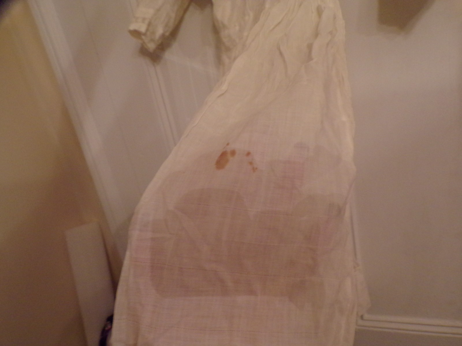 VTG White Shear Dress with Fancy Collar