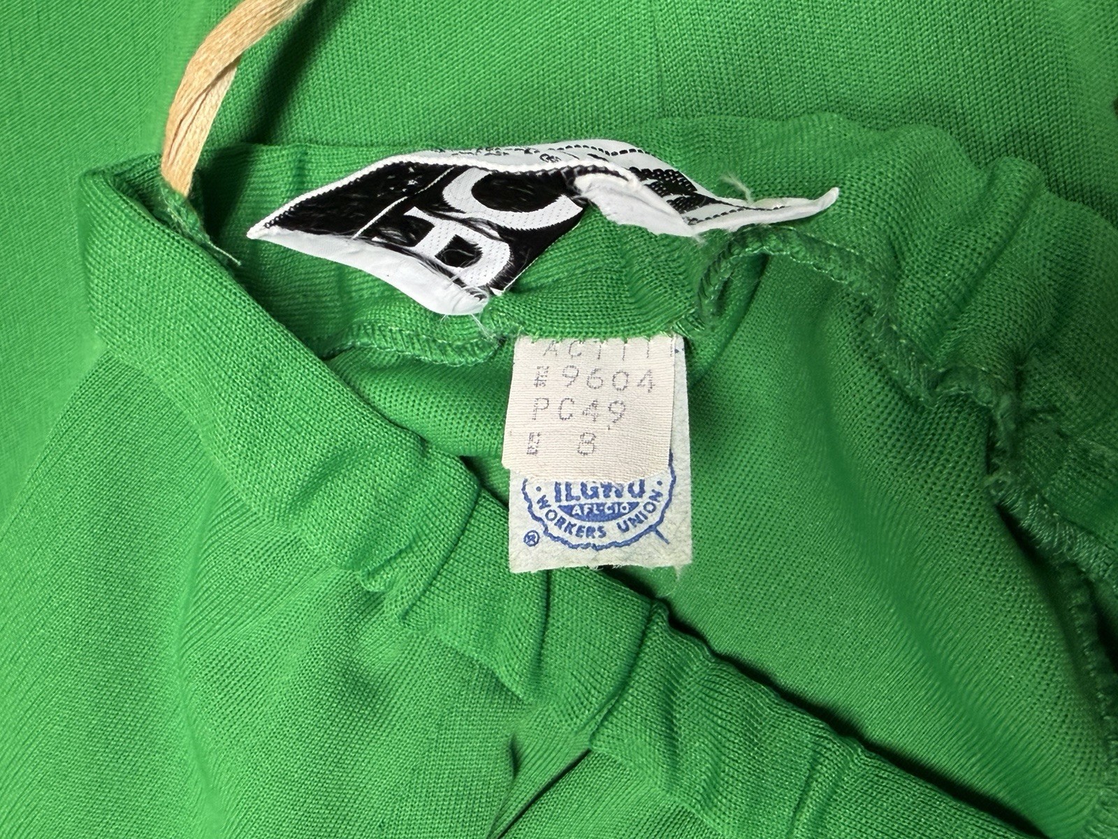 Vtg 1970s NWT ACT III Kelly Green 4 Piece Dacron Knit Tunic Pants Vest Suit 8⁠
