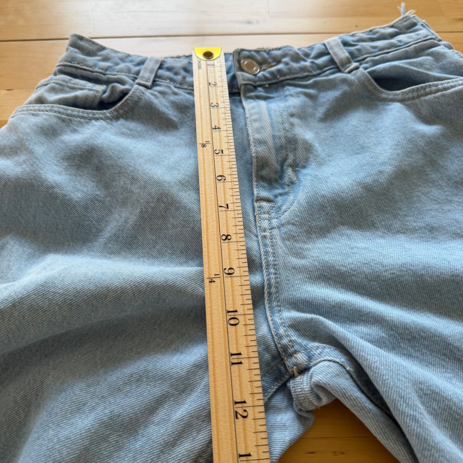 Frank & Oak „Patti” Light Wash Straight Leg Jeans Size 29 Minimalist 90s Vintage