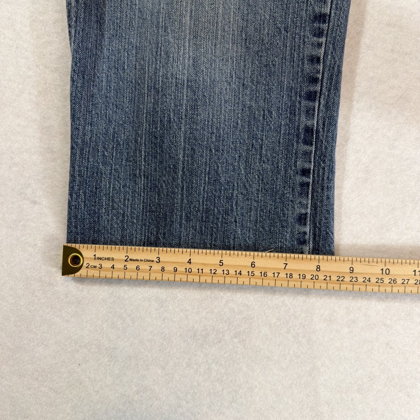 VTG 90s Y2K MUDD Jeans Crop Sz 13 US 35″ Waist Capri Pant Boho