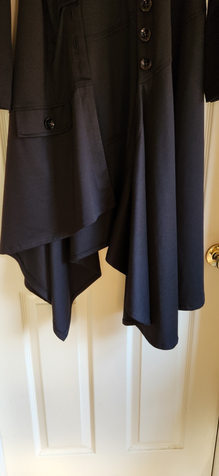 Asymmetrical Lagenlook Duster Jacket Goth Witchcore Victorian Cosplay Size Mediu