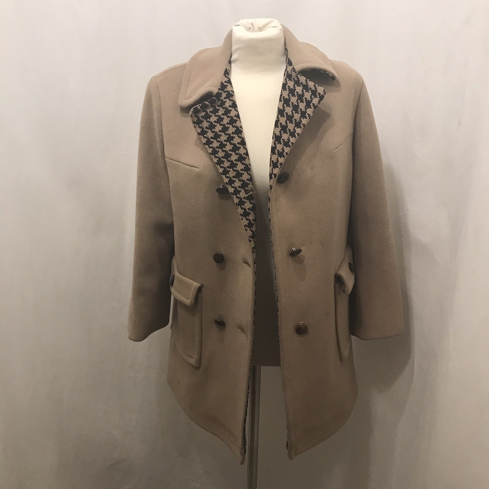 Vintage Lodenfrey Wool Coat Loden West Germany Munich Tan Jacket