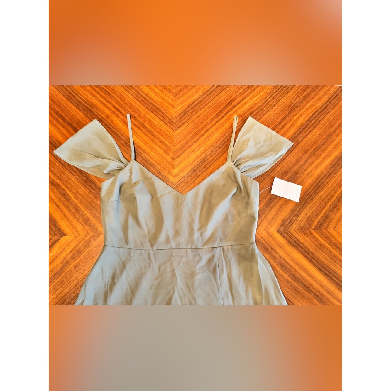Birdy Grey Sage Convertible Bridesmaid Dress Maxi Floor Length NWT Size L