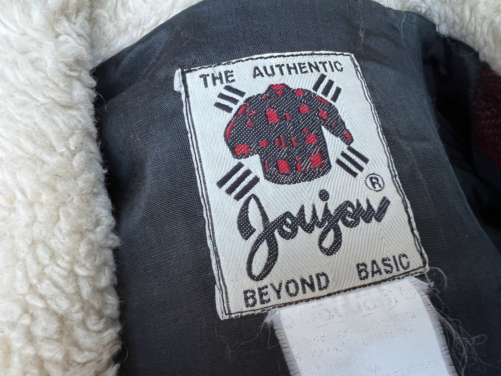 Vintage Joujou Buffalo Plaid Sherpa Collar Jacket double breasted lumberjack