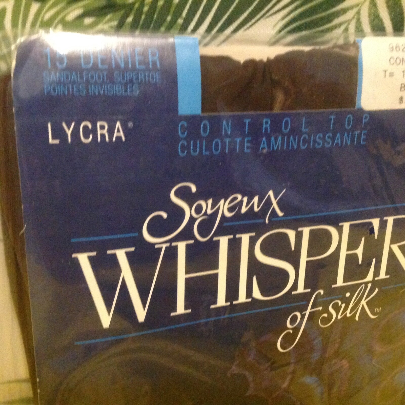 Vintage Pantyhose Whisper Silk Back Seam Sheer Color Brown Size Tall BWW01
