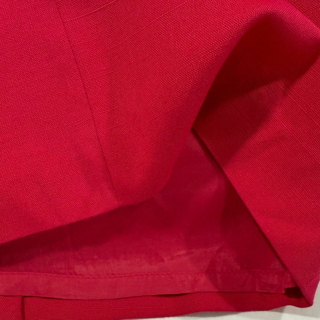 Gillian Vintage Fushia Button Front Dress Pleated Cape Back Size 8 USA W55