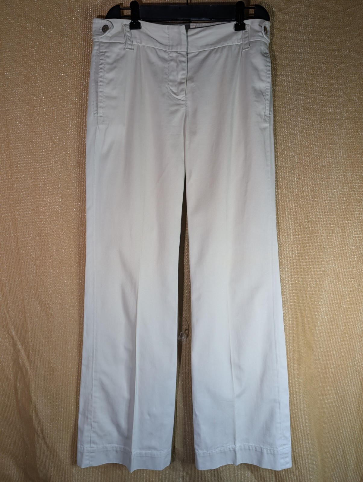 Vintage J.Crew Y2K Chino Flare Pants Womens Size 0 Beige Tan Disco Style