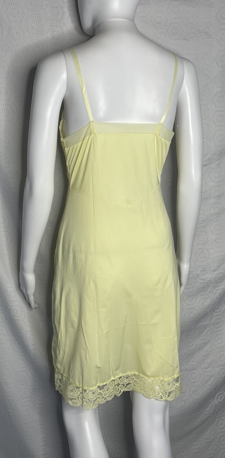 Vintage Gaymode Slip 32 Short Butter Yellow 1960s