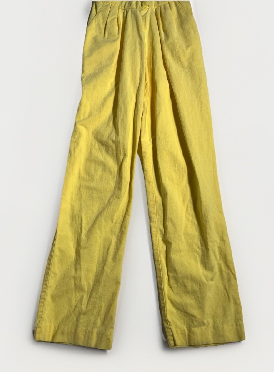 Vintage 70s/80s Betsy’s Things Sz Size 7 USA Made Yellow Jump Suit Jumpsuit