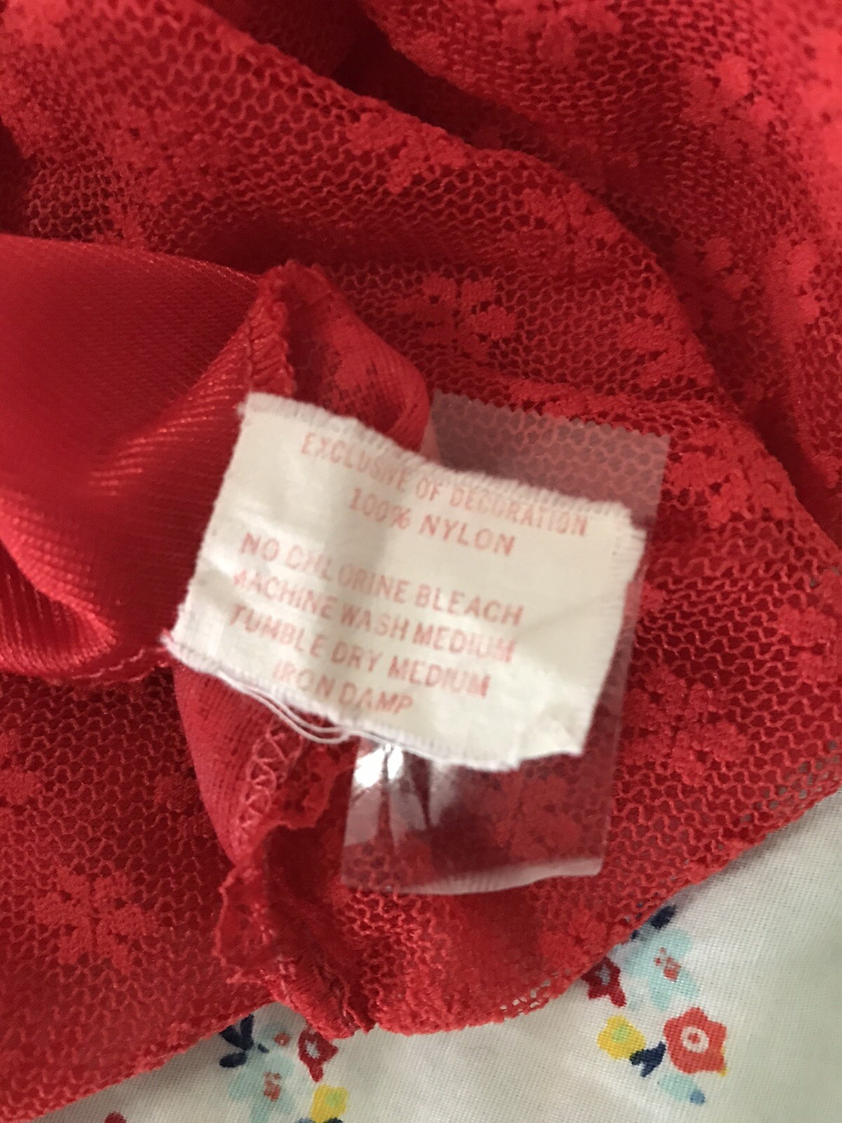 VINTAGE Spotlight Beautiful Red Panties 100% Nylon Size S