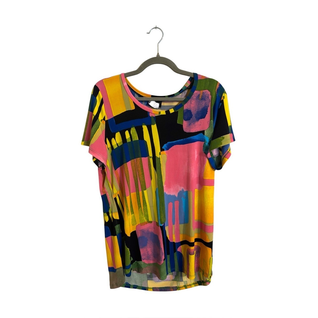 Vintage 90s Artex Fashions Abstract Art to Wear Top XL