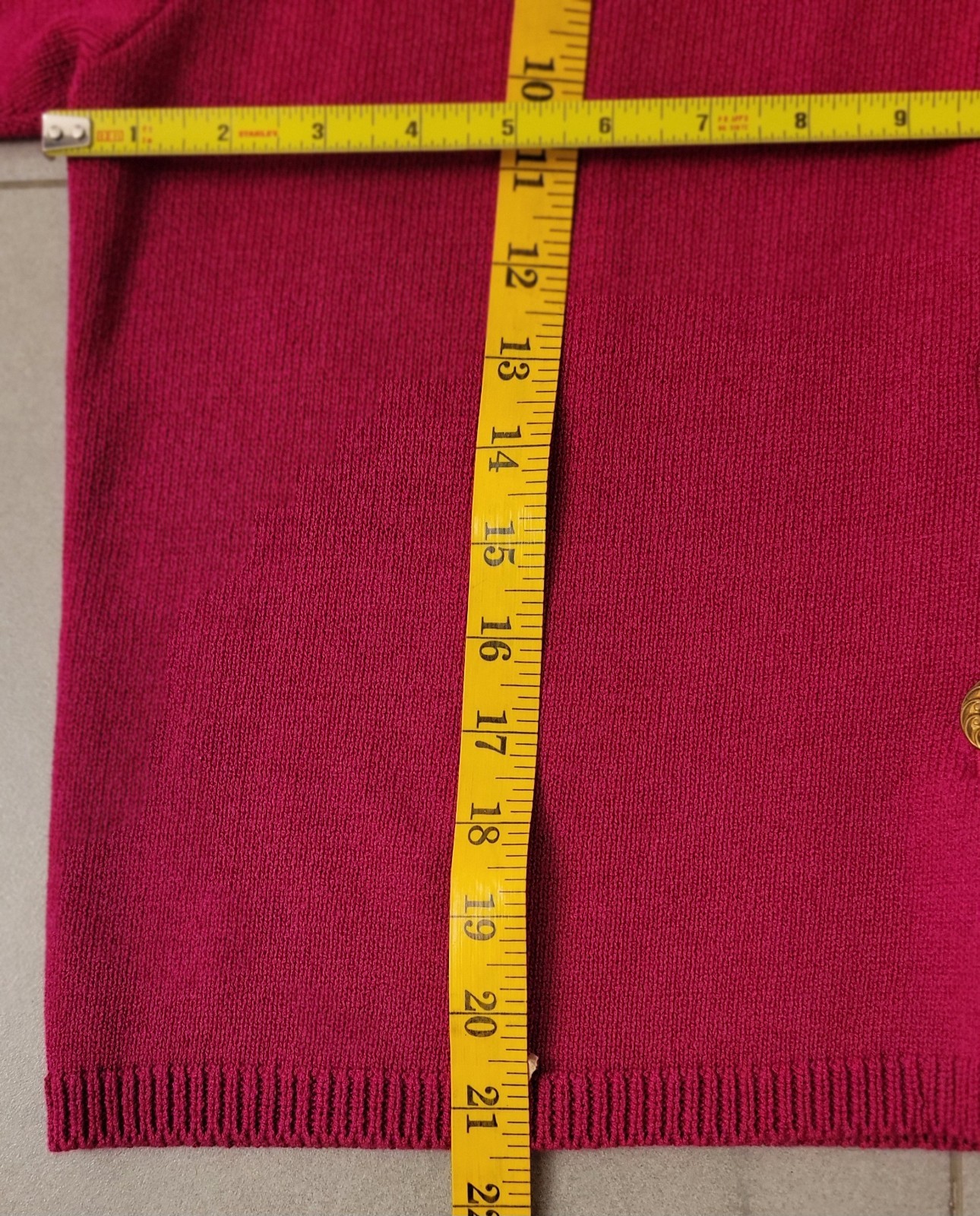 Vtg Knit Skirt Suit Lg 2Pc Laura Alyzia 70’s Fushsia Sweater Shoulder Pad USA