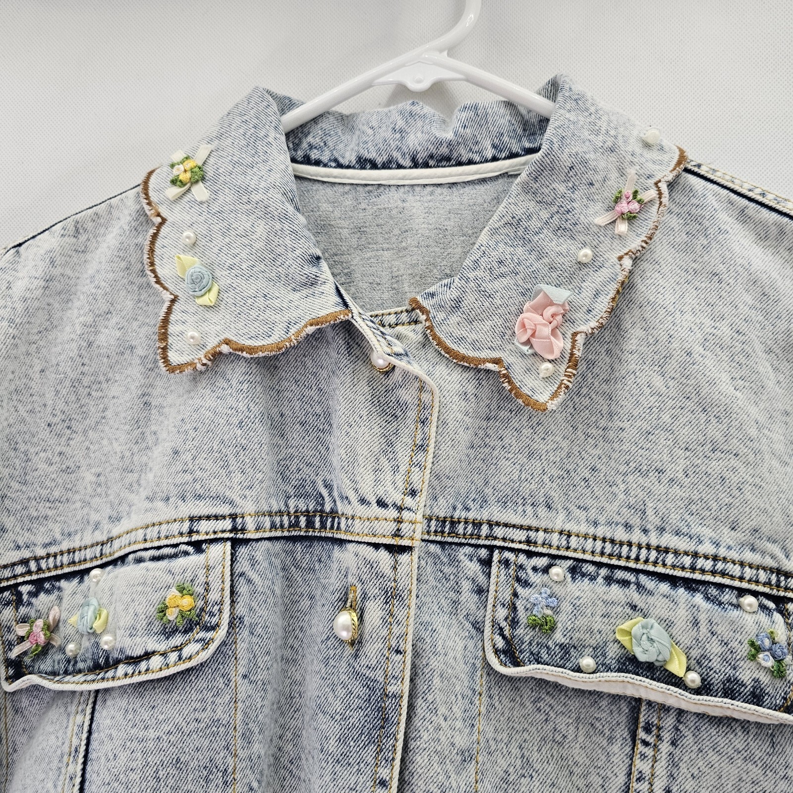Vintage Unbranded Women Chest Size 44 InchesBlue Denim Jacket