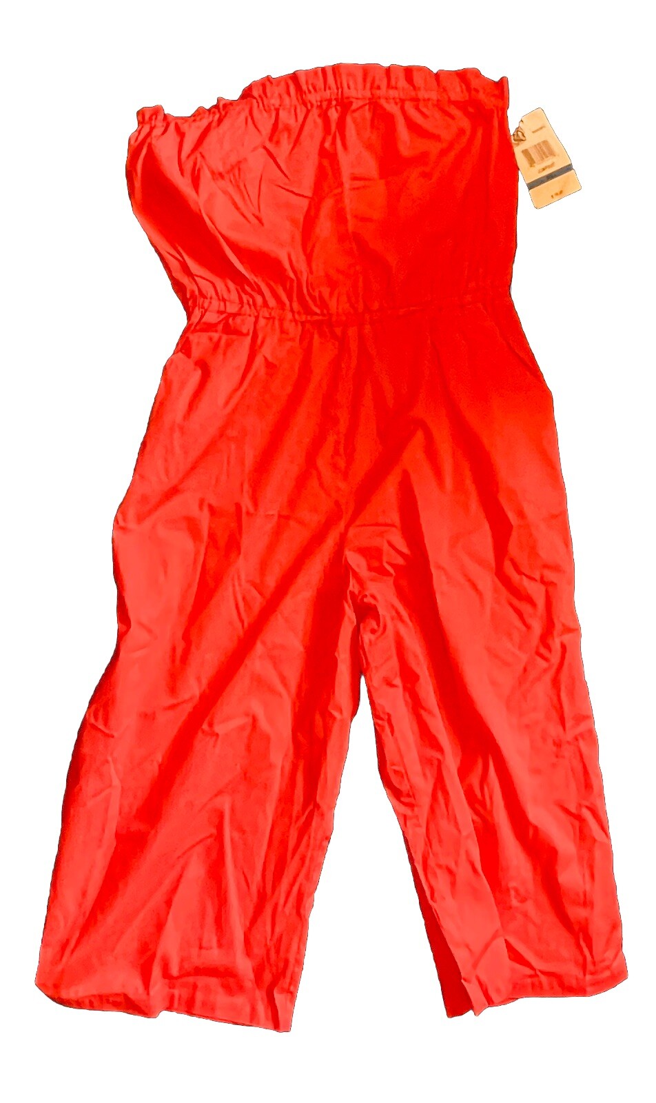 Vintage 90’s Eyeshadow Red Orange Tube Top Strapless Jumper XL Never Worn