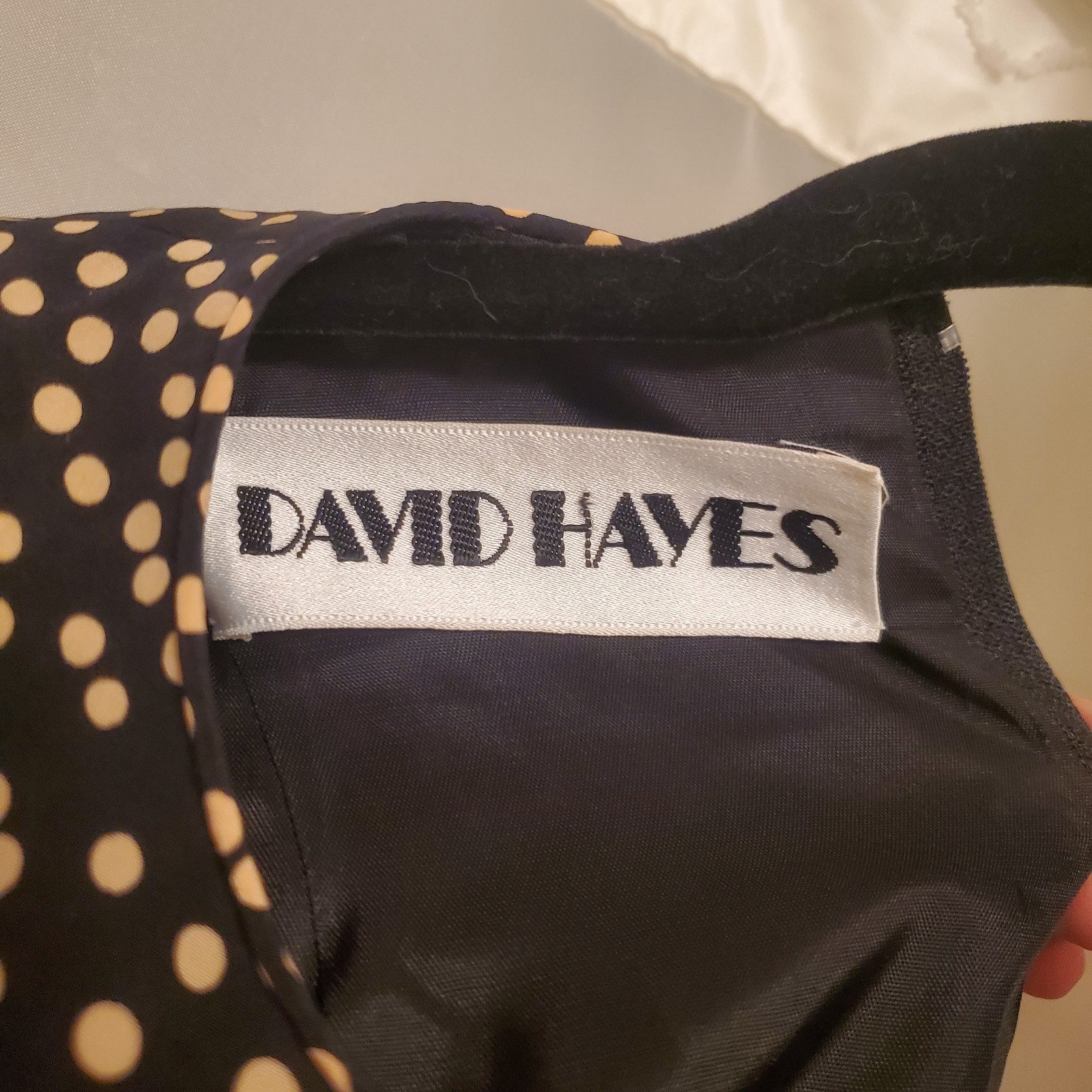 David Hayes Vintage 100% Silk Dress Sz 4 Downtown Glam Classic Old Money READ
