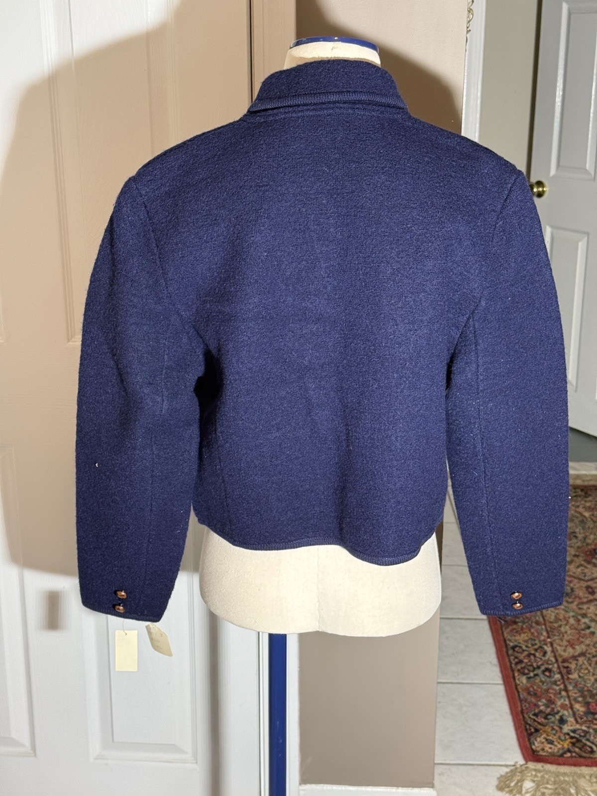 Carroll Reed XL 100% Wool Dark Blue Sweater (New Old Stock)