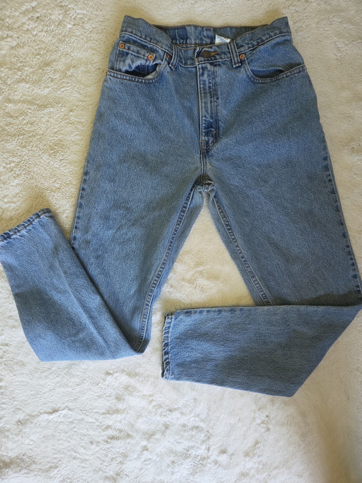 Vintage Levis 550 Relaxed Fit Tapered Leg Jeans Medium Wash Made in USA 9 Med