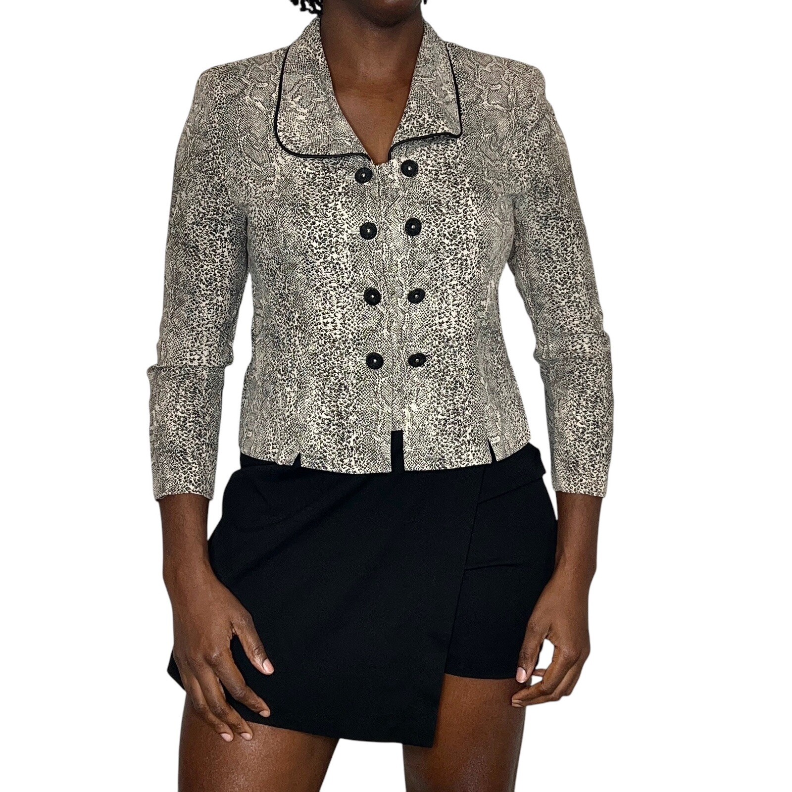 Vintage Women Formal Long Sleeve Button Up Collar Blouse