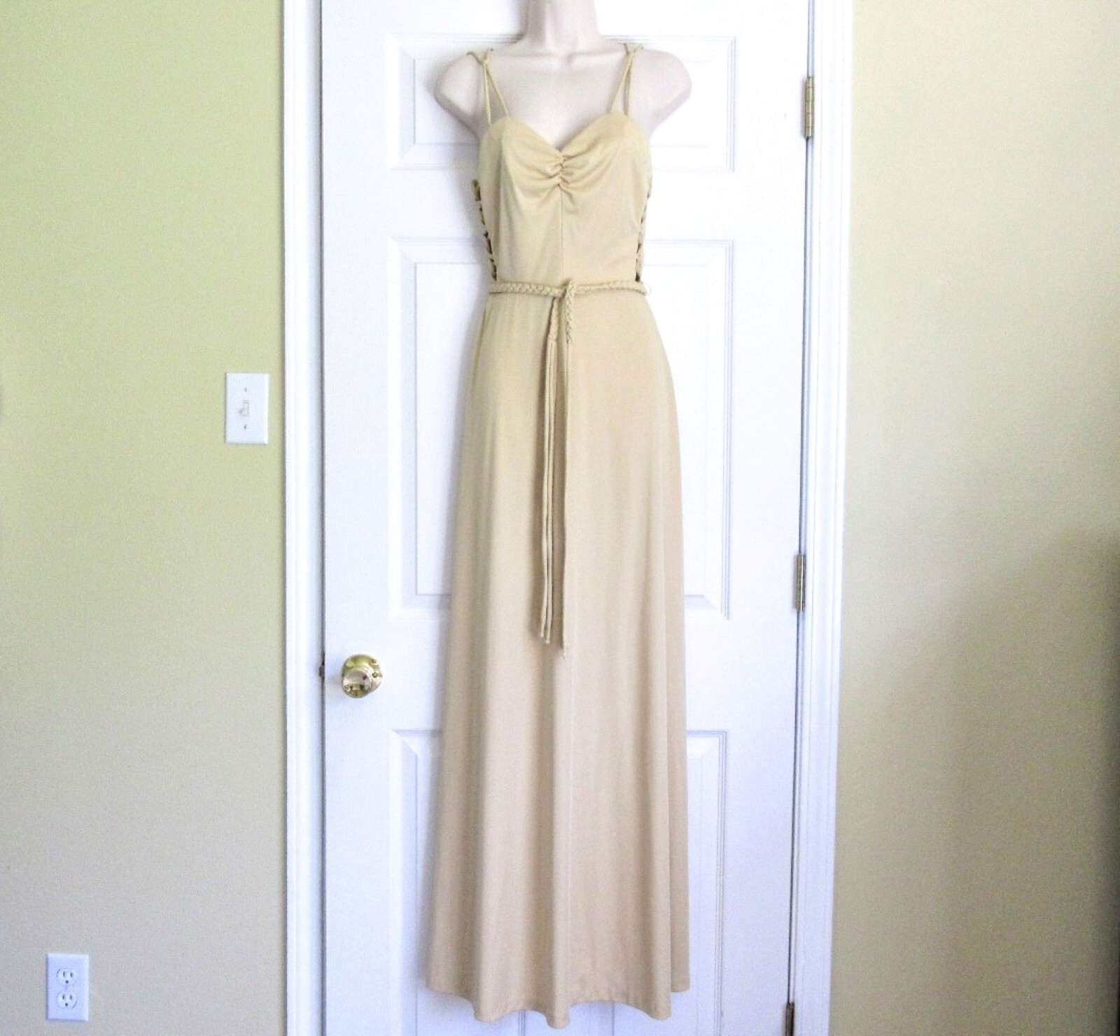 70s Slinky Gown, Jody T of California Disco Dress, Vintage Retro