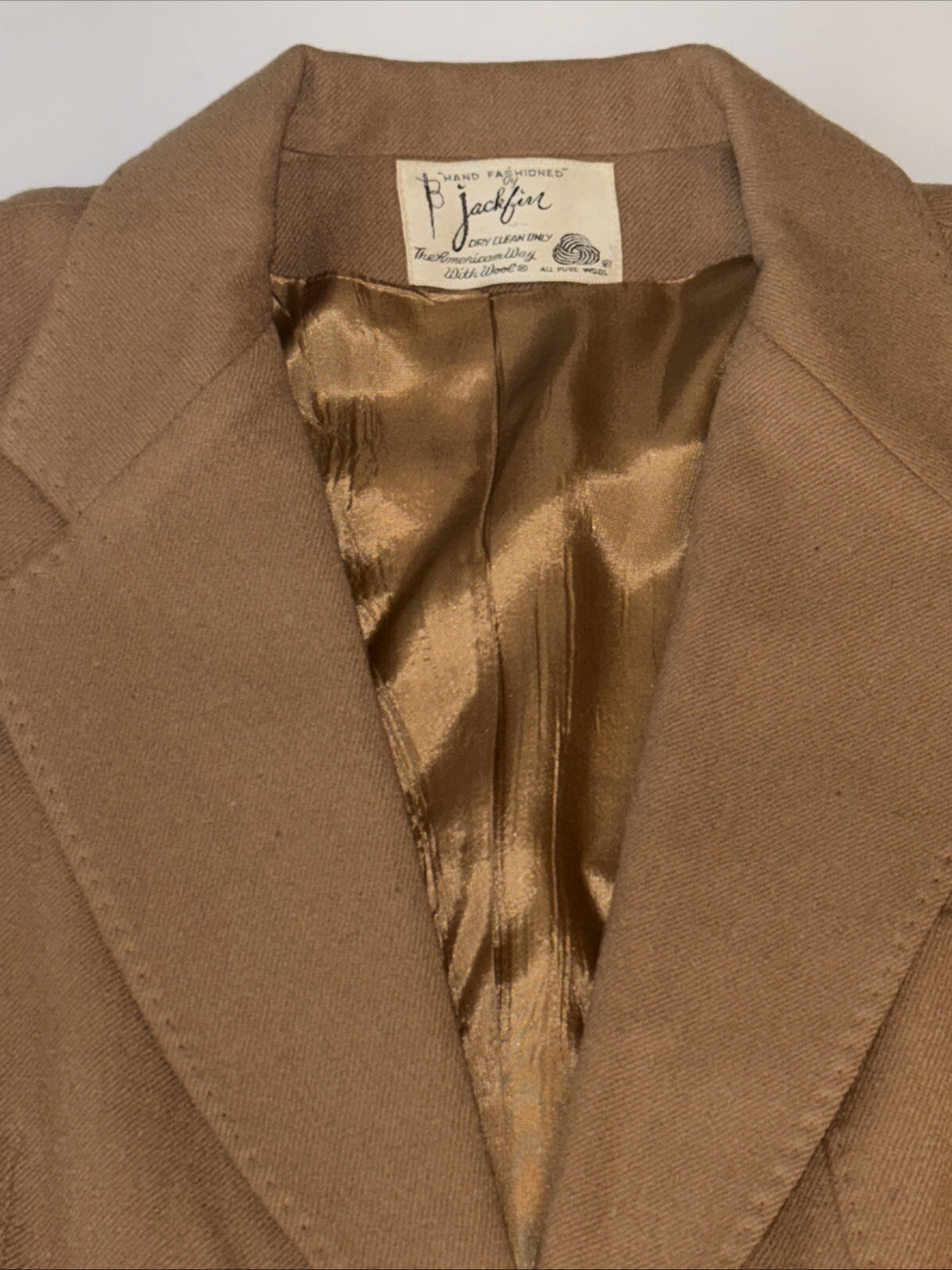 Vintage Jackfin 100% Women’s Blazer Jacket & Skirt Suit Set 1960’s Size 16