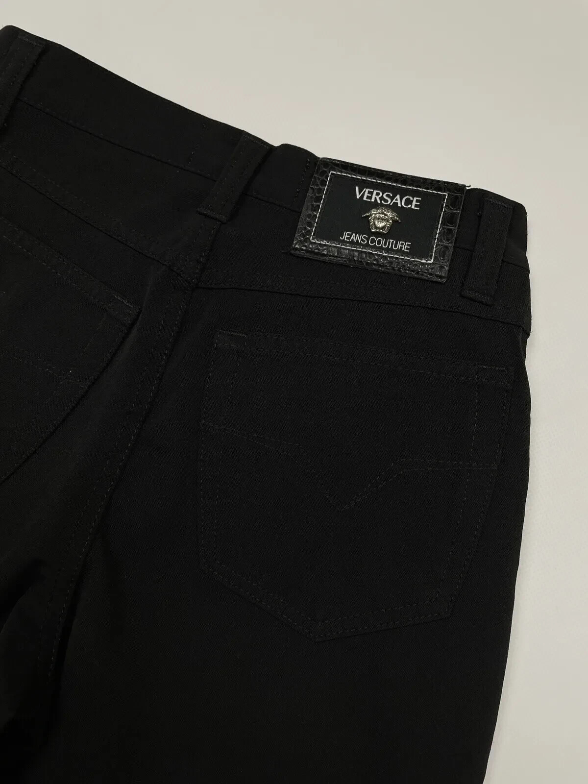 DDP Vintage 1990s Versace Jeans Couture Women Trousers Pants Logo Size 28/ 42