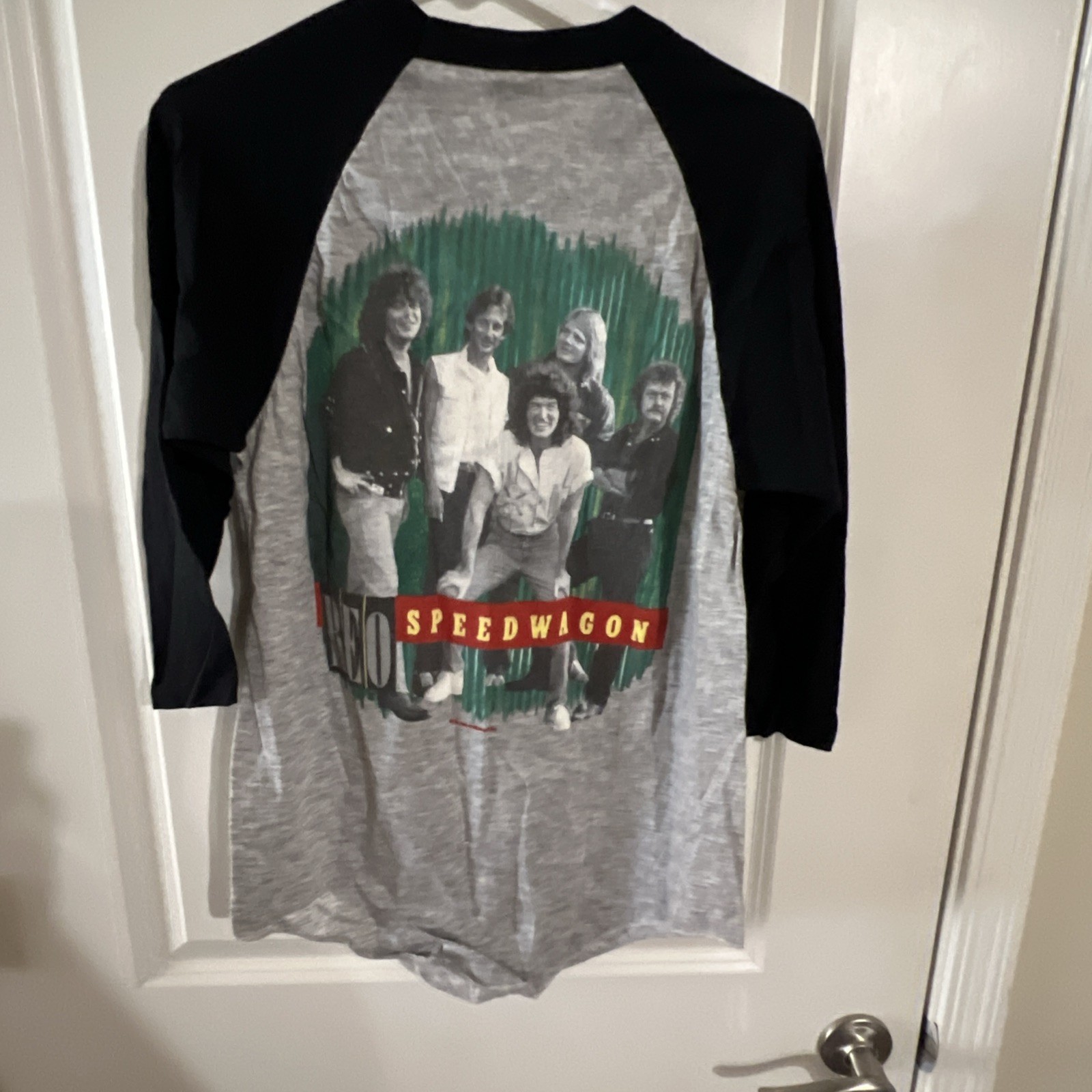 REO Speedwagon Wheels are Tourin 84-85 Vintage T-Shirt Made in USA Adult Size L