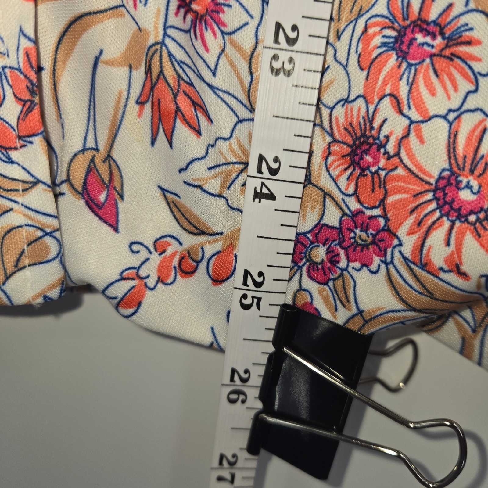 Sodi Floral Button Up Blouse Womens 18 Vintage 70s Retro Groovy Dagger Collar