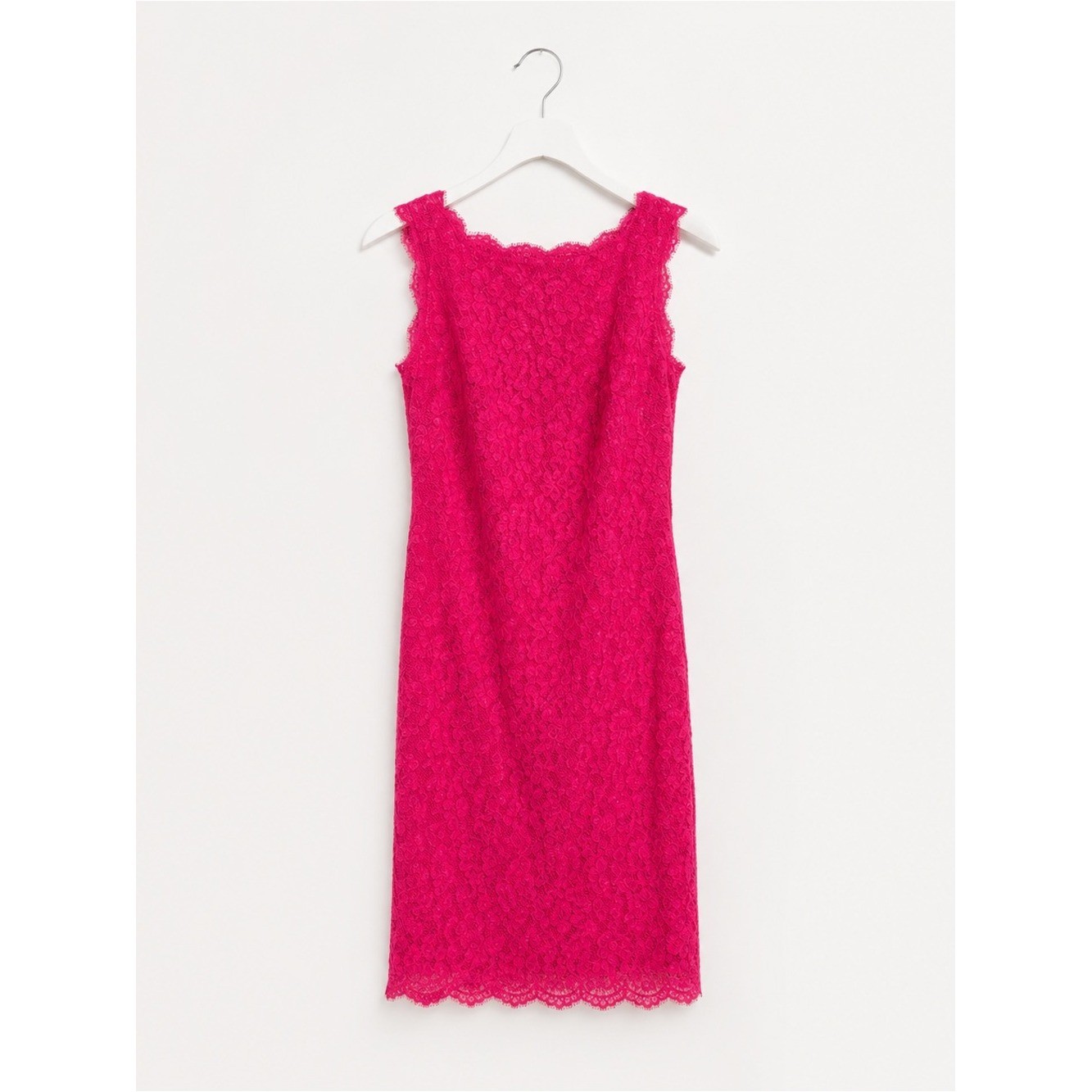 Adrianna Papell Hot Pink Lace Cocktail Dress Wedding Guest Size 0