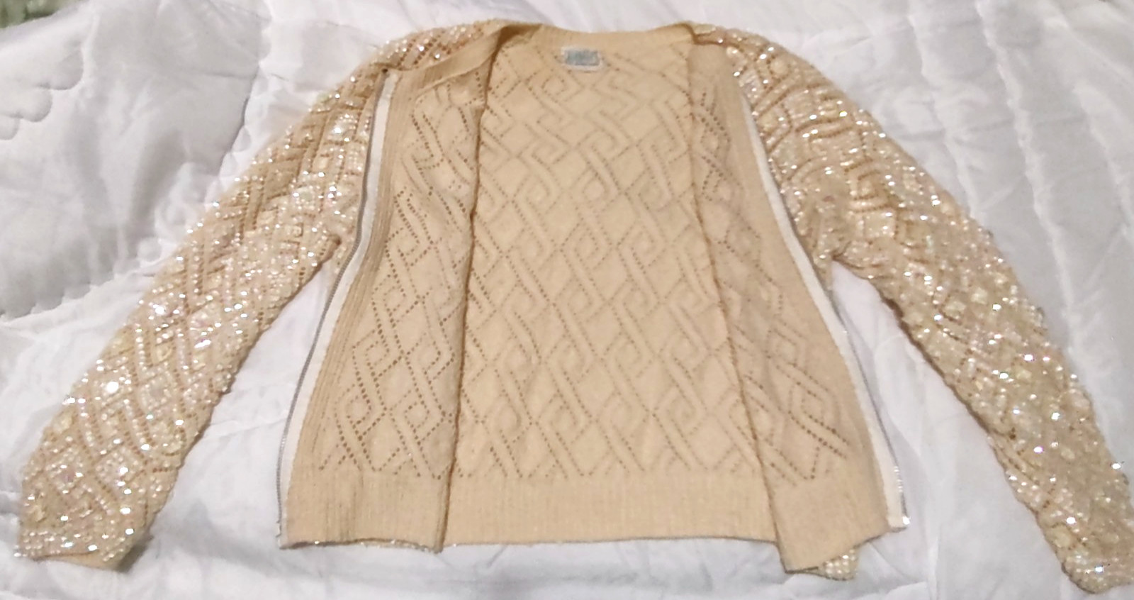 Vintage Sequinn Sweater JACKET CAVANAGHS 50’S 60s Hollywood Glam VTG