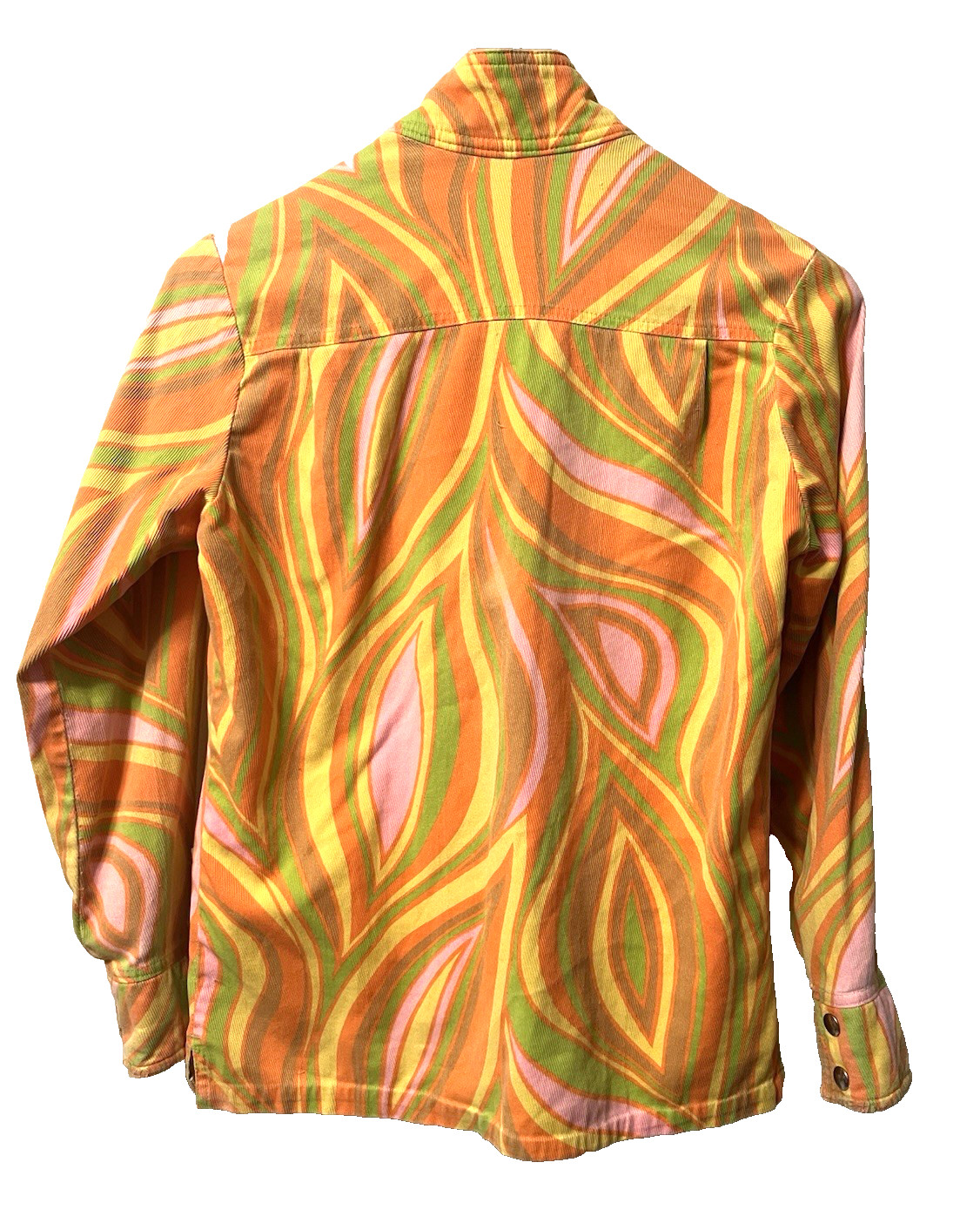 VINTAGE 60s SWING WEST GROOVY SKI WEAR BY RAVEN COTTON SNAP JACKET WOMEN MEDIUM