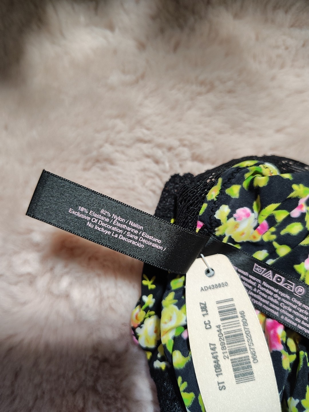 Vintage Victoria’s Secret Floral Rushed Back Cheekini OS/Year Of 2013