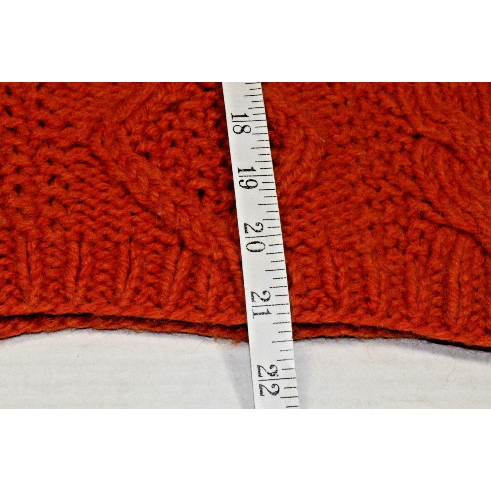 VTG Nieman Marcus Womens Wool Sweater Size M 60s Burnt Sienna Chunky Made Italy