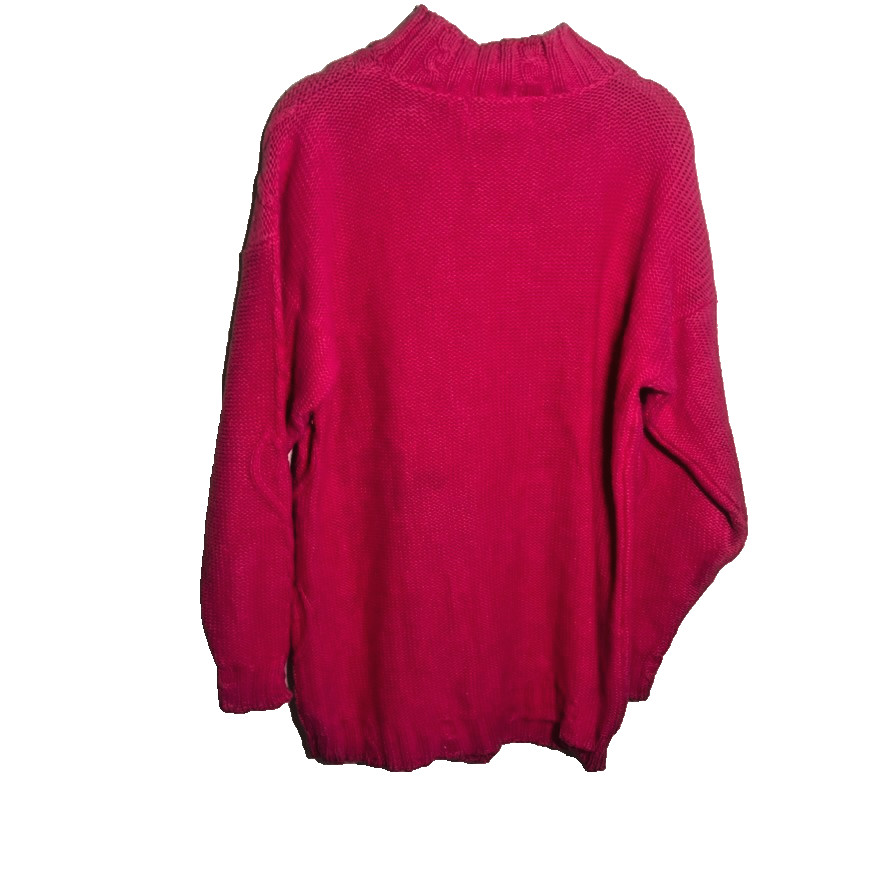 Vintage 90s Cardigan Pink Preppy Tennis Sweater Small County Seat Nuovo Hearts