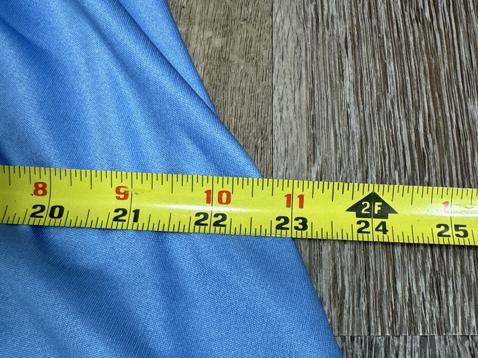 1970s Classic Blue Dress V-neck A-line Waist Tie Vintage Size 9/10