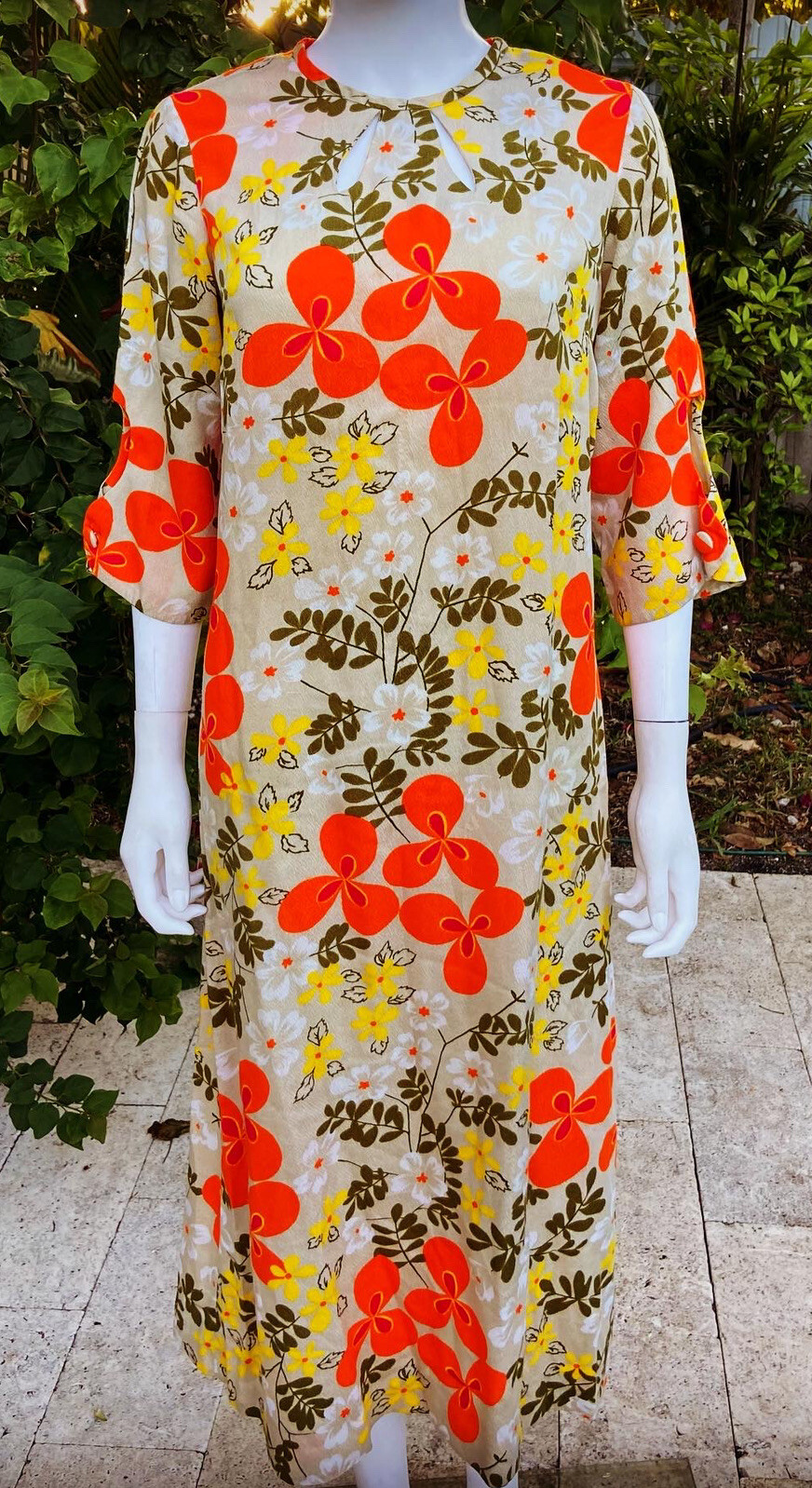 vintage Kahala Hawaiian dress aloha 1970’s S-M