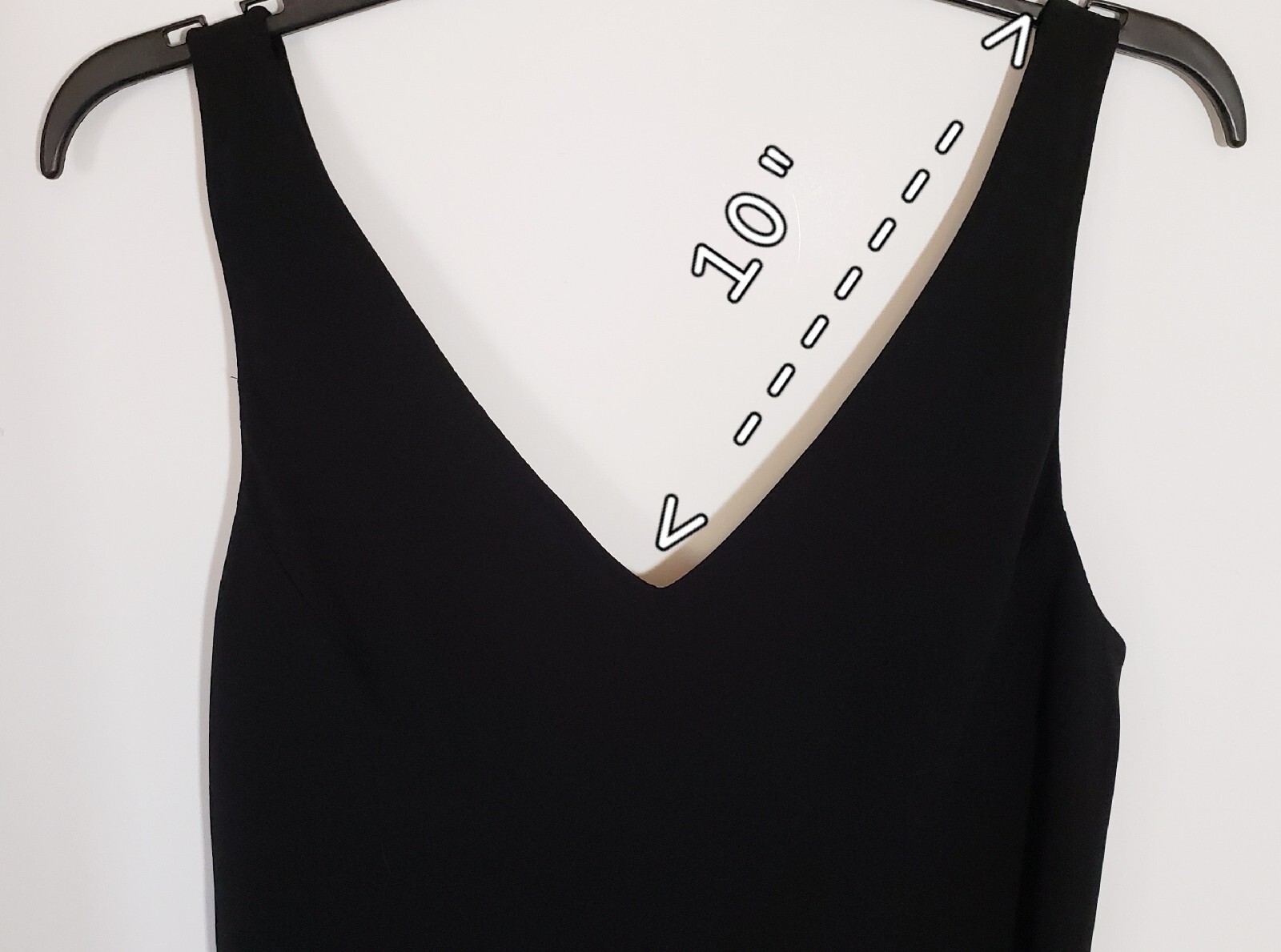 Vintage 90’s Jones New York Women’s Long Black Sleeveless Dress V Neck Size 14