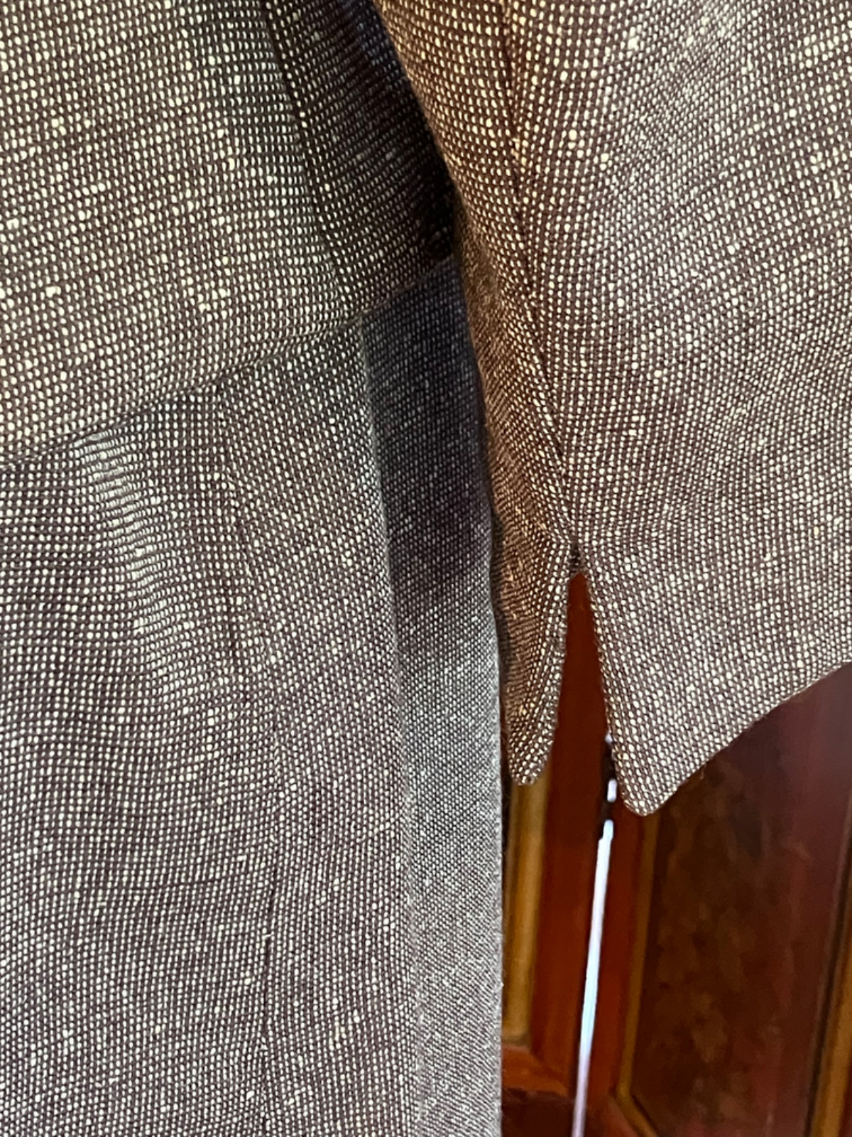1940s Littler of Seattle Designer Tweed Suit Jacket & Skirt Brown Velvet Collar